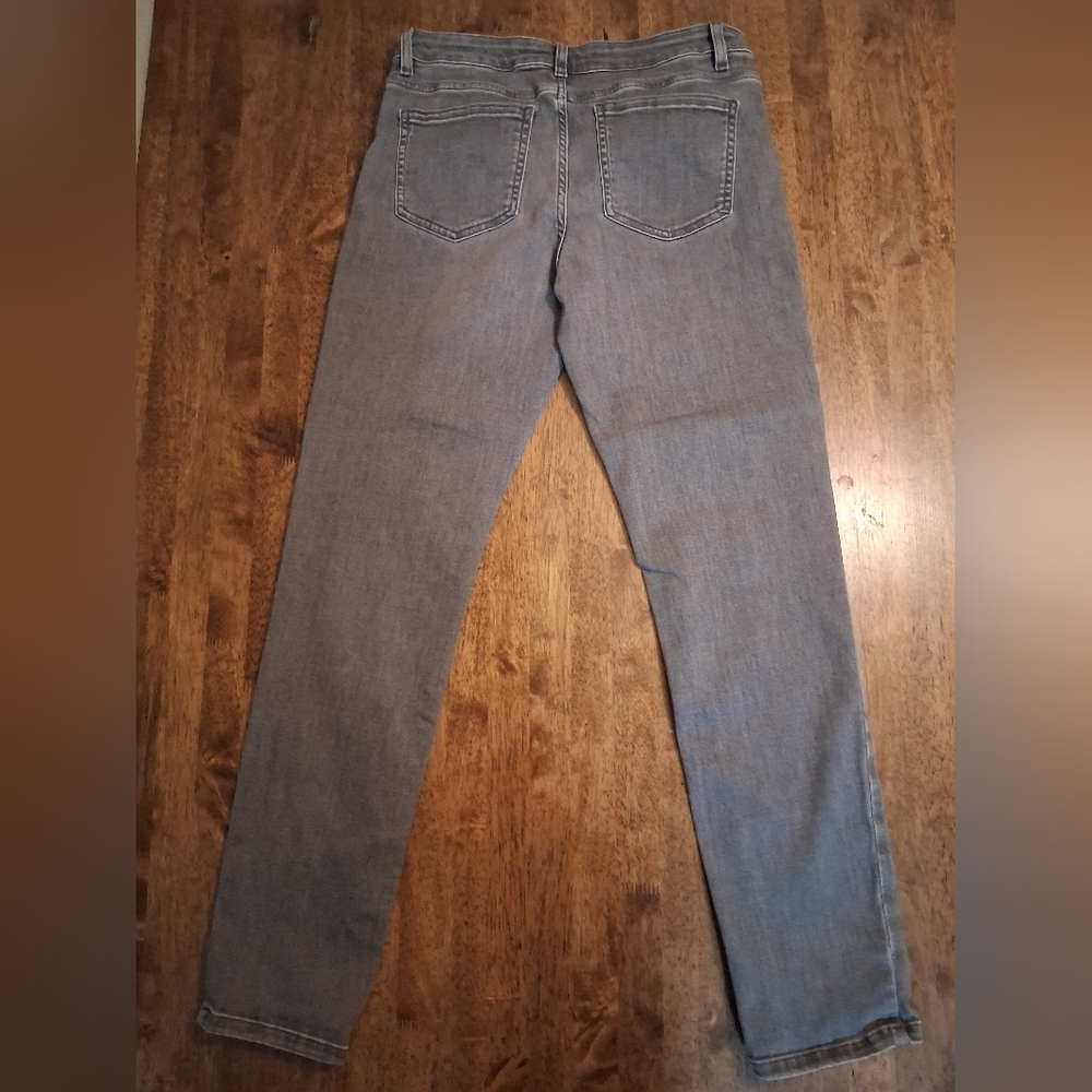 J Jill Boyfriend Straight Leg Ankle Gray Jeans Denim 8 - Picture 7 of 7